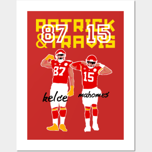 Mahomes and travis kelce kc chiefs Posters and Art